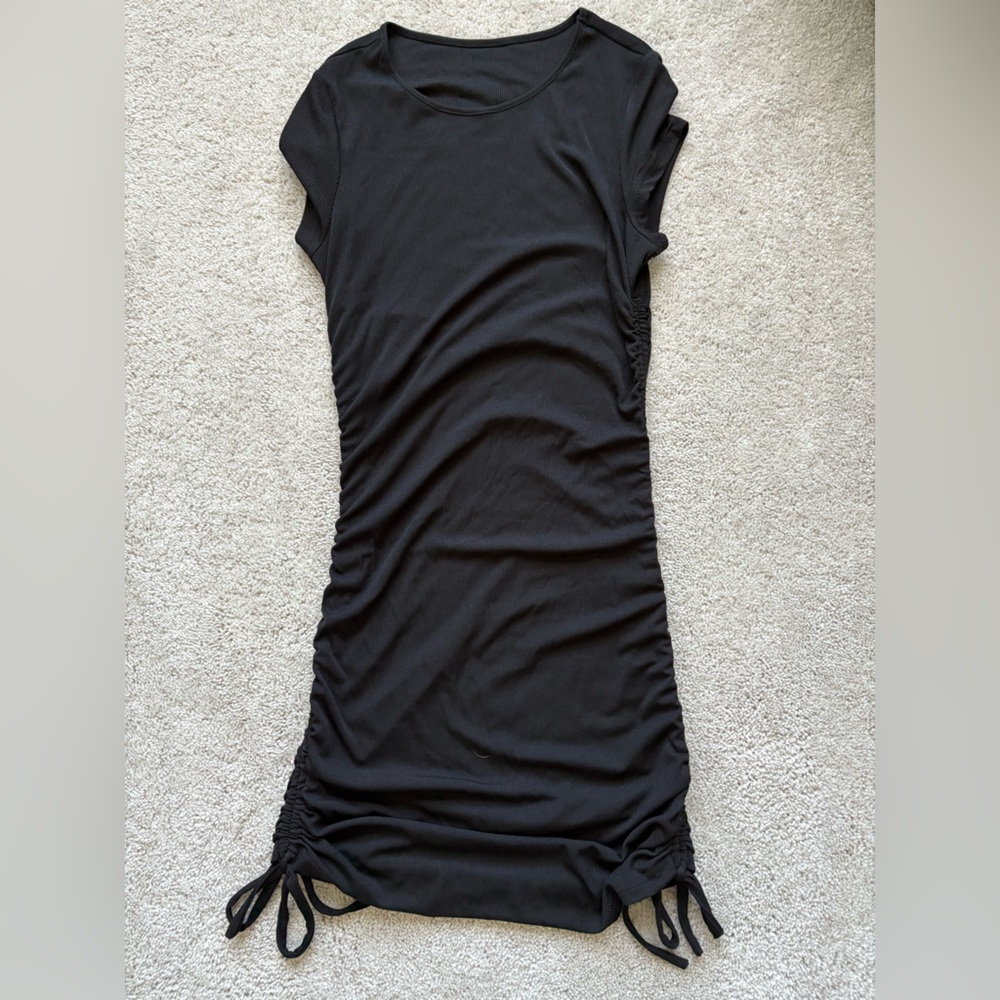 Black Ruched Dress M